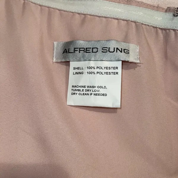 Gorgeous New Alfred Sung Satin Twill High Low Gown! - Image 6