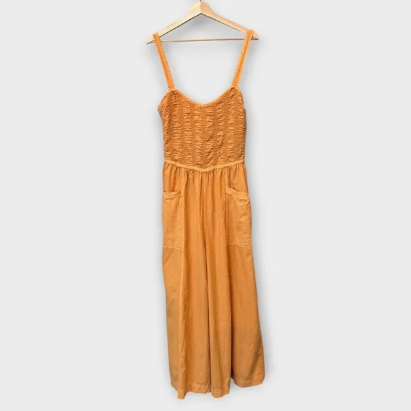 Free People Forever And Always Ruched One-piece Jumpsuit Size Medium - Image 6