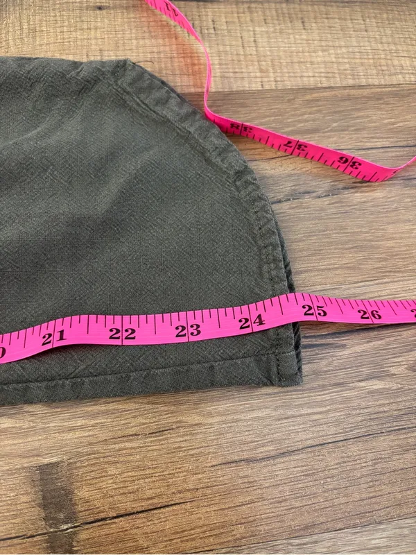 Marine Layer Allison Cropped Pants Dolphin Hem Green Women’s - Image 11
