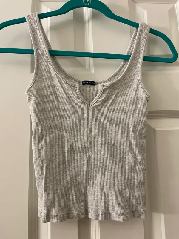 Brandy Melville Grey Top - Image 2