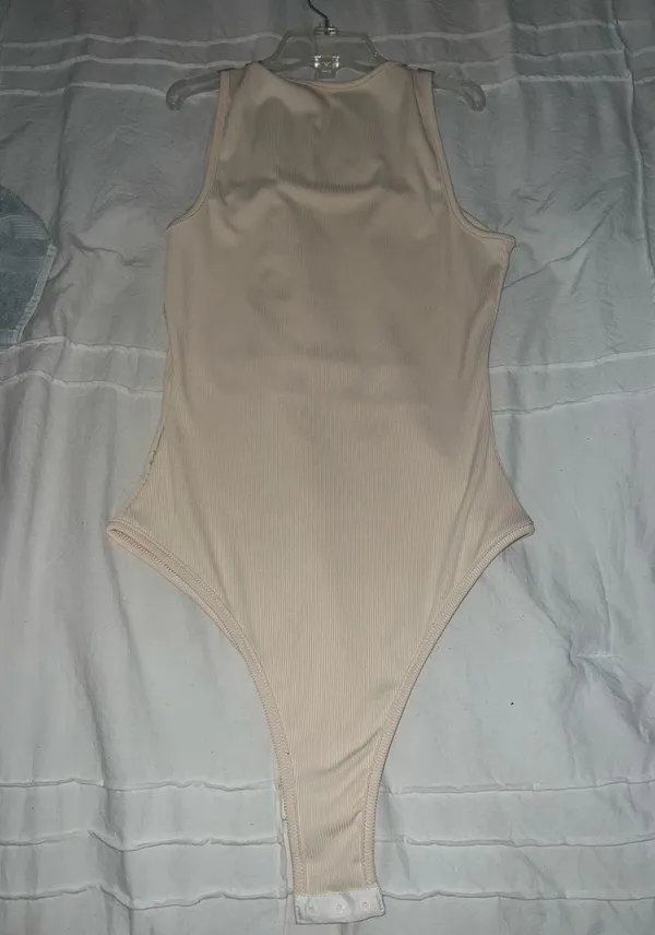 Square neck tank body suit Tan Size XS - Image 3