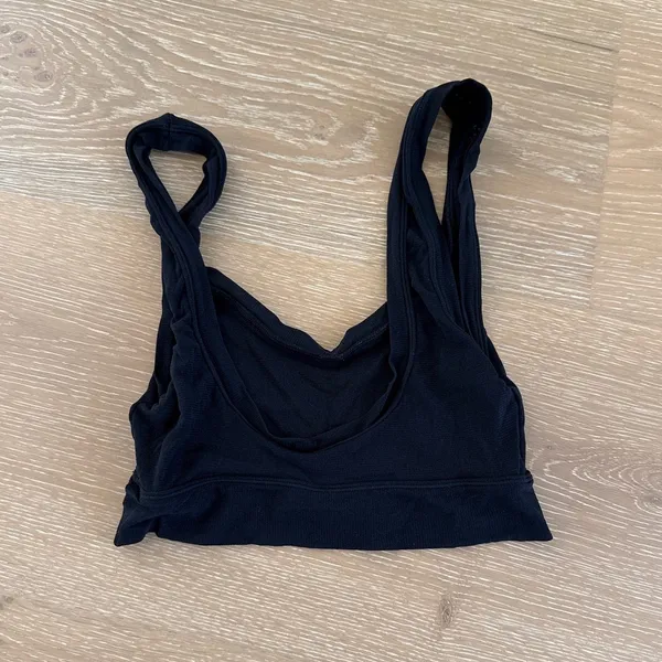 Skims Wide Strap Bralette Size XS Black - Image 4