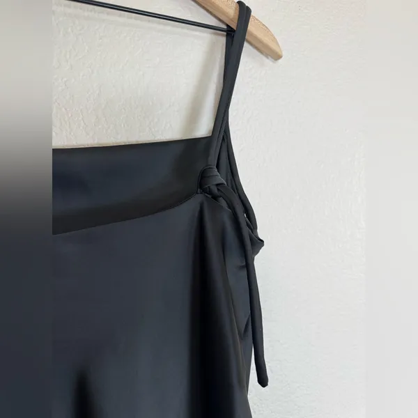 House Of Harlow 1960 x Revolve Black Satin Braided Strap Slip Mini Dress M $210 - Image 12