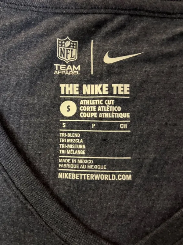 NEW Nike Denver Broncos Womens Long Sleeve Tee Small Navy NFL - Image 8