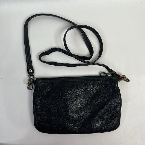Marc By Marc Jacobs Black Pebbled Leather Adjustable Crossbody Messenger Bag - Image 6
