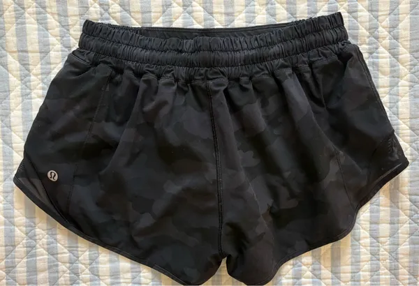 Black Camo Lululemon Hotty Hot Shorts 2.5" - Image 2