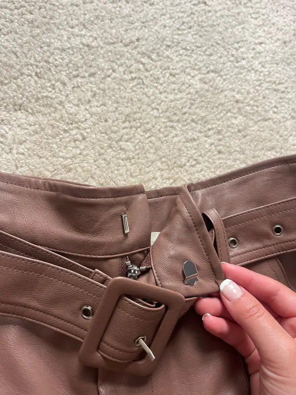 Altar'd State High Rise Leather Shorts - Image 4