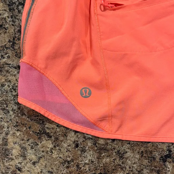 Lululemon Shorts Hotty Hot Running Athletic Activewear Gym Neon Flash‎ Light 10 - Image 5