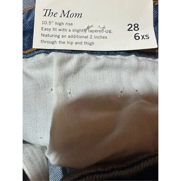 NEW Abercrombie & Fitch The Mom High Rise Distressed‎ Ankle Jeans Sz 28 - Image 15