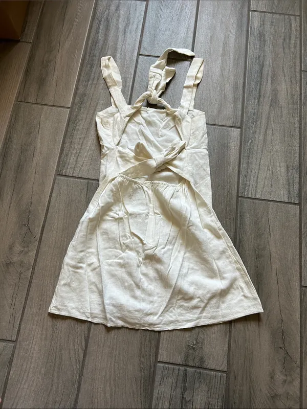 Princess Polly Cream Mini Dress with Straps - Image 2