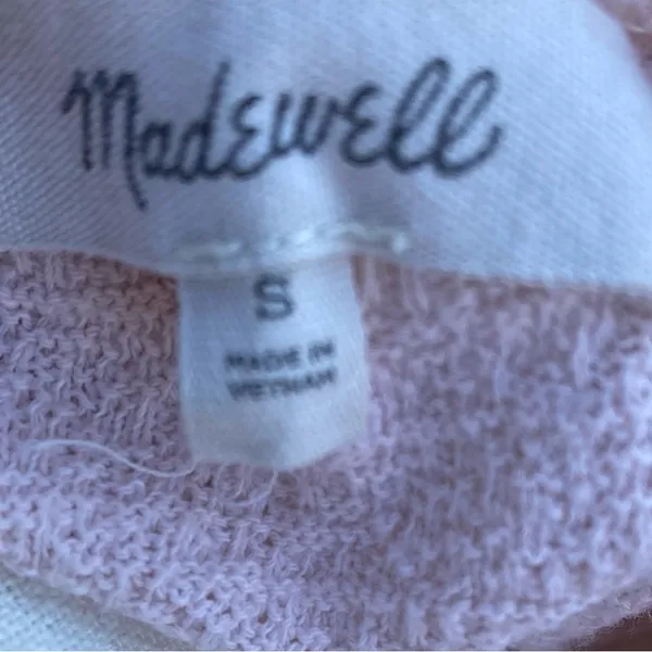 Like New Madewell Blush Pink Cotton Ingrid Dolman Flutter Sleeve T-Shirt Size S - Image 9