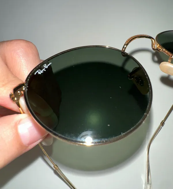 Round Ray-Ban Metal Sunglasses - Image 5