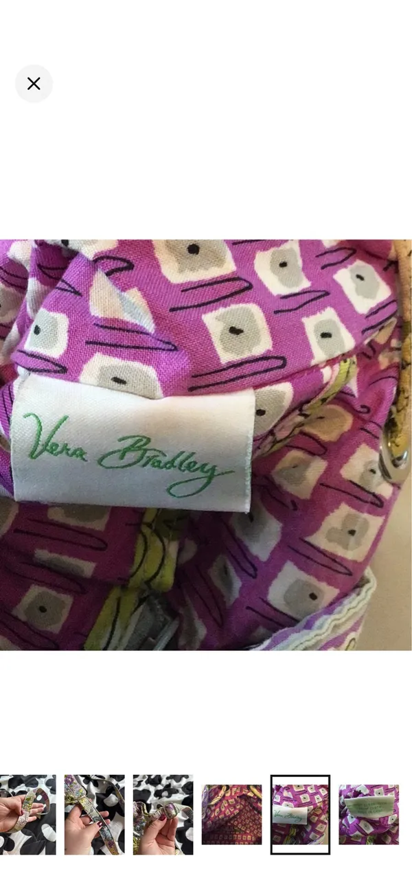 Vera Bradley | retired 2011 watercolor bucket bag - Image 12