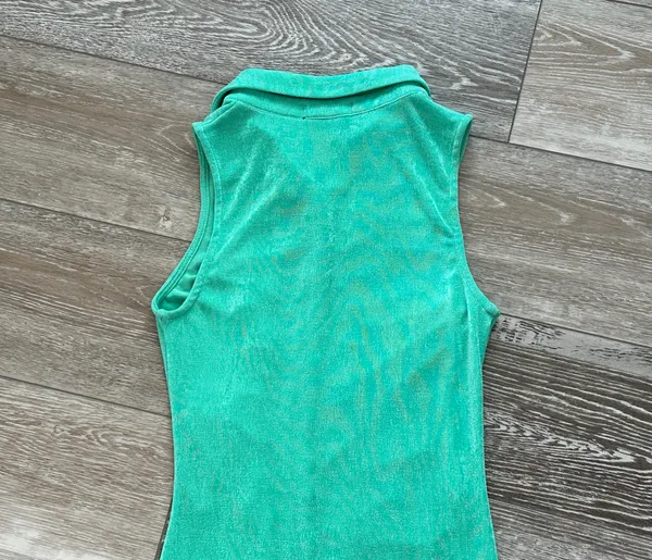 Lavish Tuscaloosa Sz M Ruched Knit Dress Sleeveless Cute & Comfy - Image 8