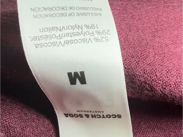 Scotch‎ Soda Amsterdam Medium Burgundy Pink Lined Preppy Cardigan Grandpacore - Image 7