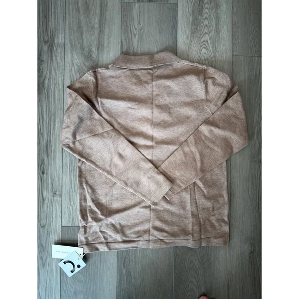 Commense Collared Pullover Oatmeal Workwear Casual Sweater Stretch NWT XS - Image 4