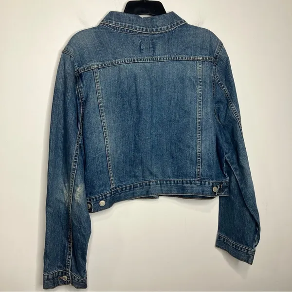 Old Navy‎ distressed jean jacket size XXL - Image 5