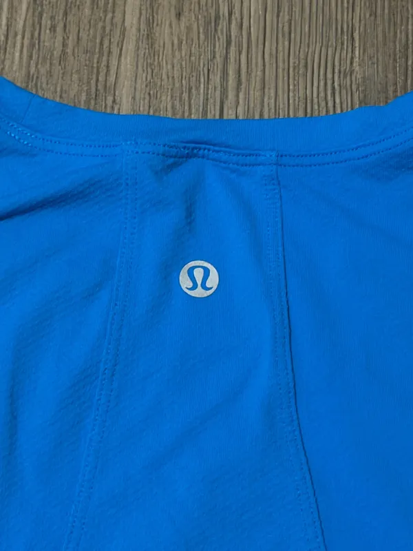 Lululemon blue shirt with letters - Image 3
