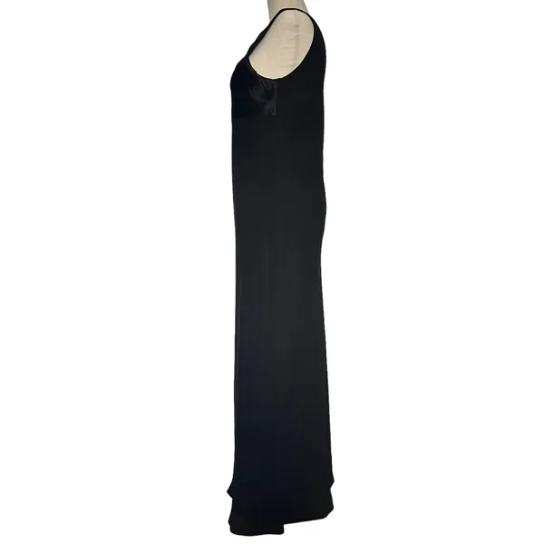 Vtg Y2K Alyn Paige Formal Dress 7/8 Whimsigoth Satin Panel Maxi Straight Prom - Image 5
