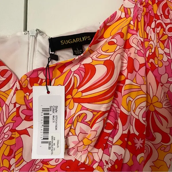 Sugarlips Mellow Groove Mendocino Satin Ruched Cutout Mini Dress - Image 5