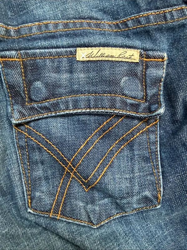 William Rast Women's Straight-Leg Jeans in Medium Blue Wash 98% cotton! - Image 3