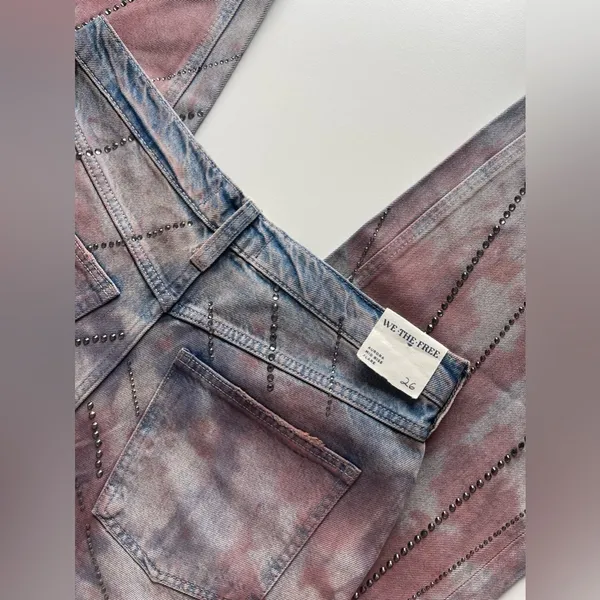 We The Free Free People Aurora Mid Rise Flare Size 26 ..Retail $248 - Image 8