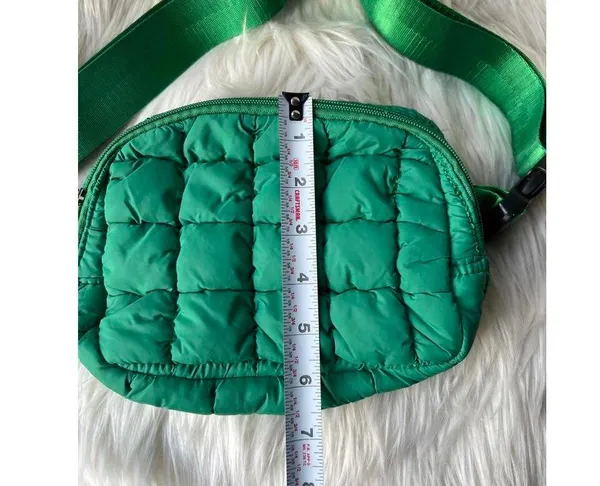 Stylish Green Quilted Belt Bag/Waist Bag - Image 6