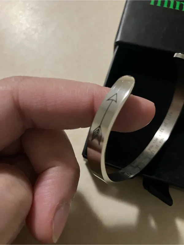 Mint & Lily silver cuff bracelet Bonus Daughter - Image 2