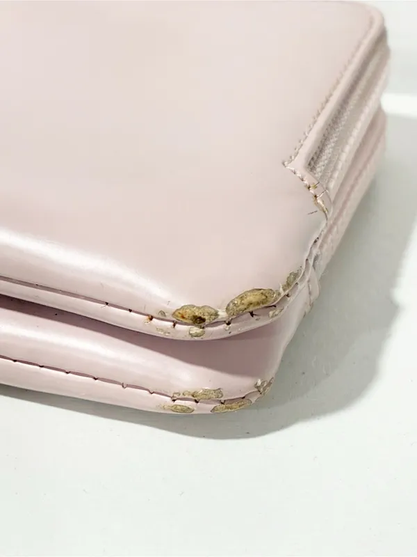 Lululemon Double Up Pouch Light Pink Gold Hardware Wristlet - Image 5