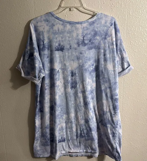 Ambrielle Blue and White Tie-Dye Sleepwear PJ - Image 6