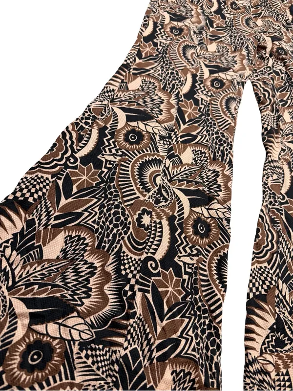 ✨Anthropologie Drapey Flare Pants Boho Print Wide‎ Leg Size 2✨ - Image 3