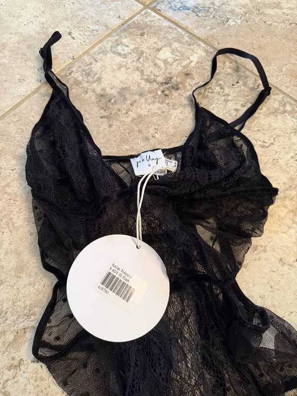 Princess Polly Black Lace Bodysuit - Image 2