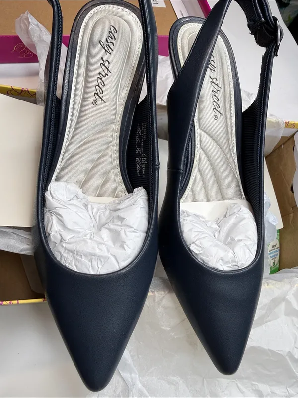 Easy Street Faye Slingback Kitten-Heel Pumps Size 7 M - Image 7