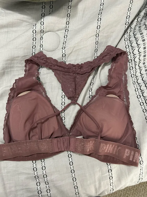 PINK Victoria’s Secret Lace Bralette in Mauve - Image 2