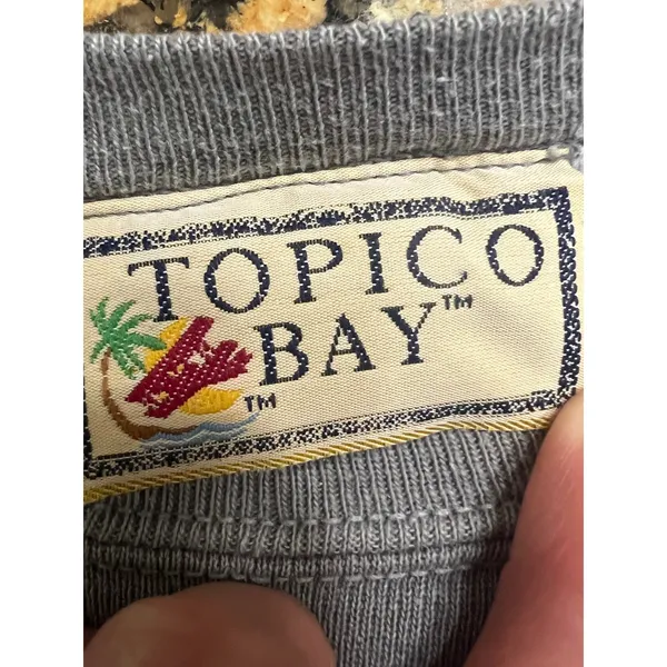 Vintage 90s Topico Bay Flying Panthers Airborne 407 Sweatshirt Gray Made in USA - Image 7