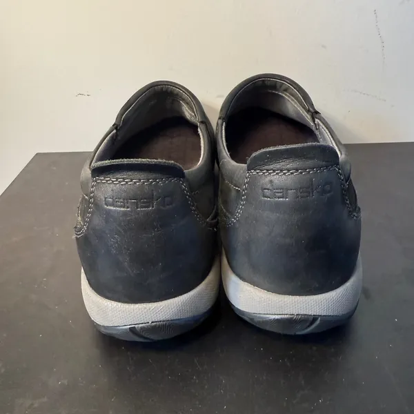 Dansko Patti Slip-On Shoes Black Nubuck Leather Vibram Womens Size 40 / 9.5‎ - Image 3