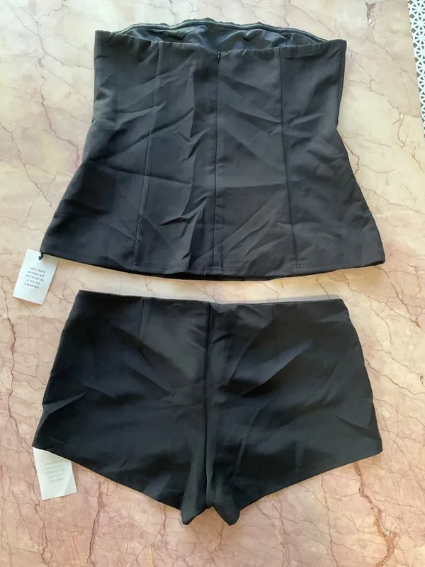superdown Daija Shorts Set in Black XSmall New Womens Tube Top - Image 5