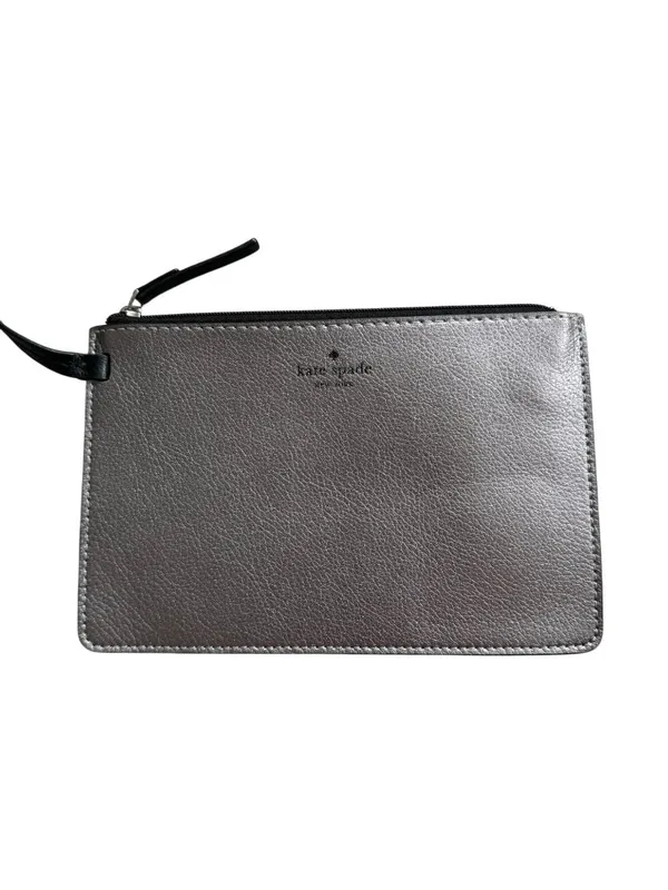 KATE SPADE Pewter Saffiano Leather Wristlet Clutch - Image 5