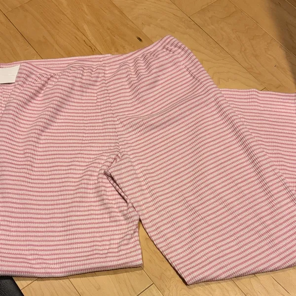 Abound Pink and White Striped Lounge Set - Image 5