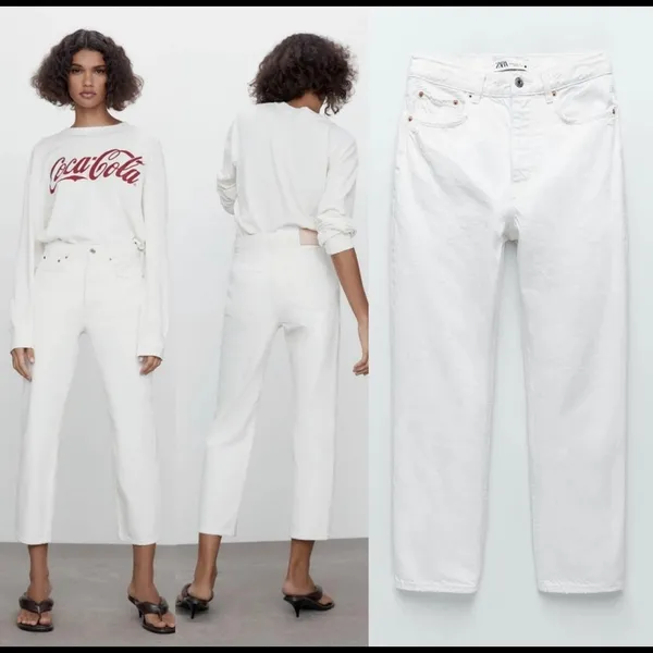 Zara the Bliss straight off-white jeans - Image 4