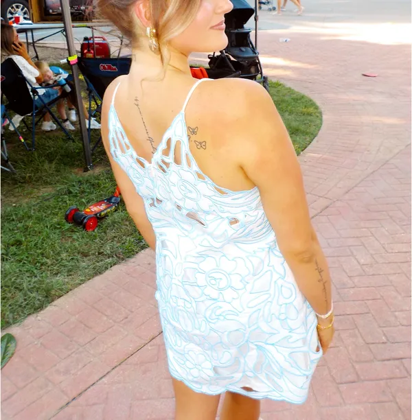 ARRANGE Dress Blue Size 8 - Image 3