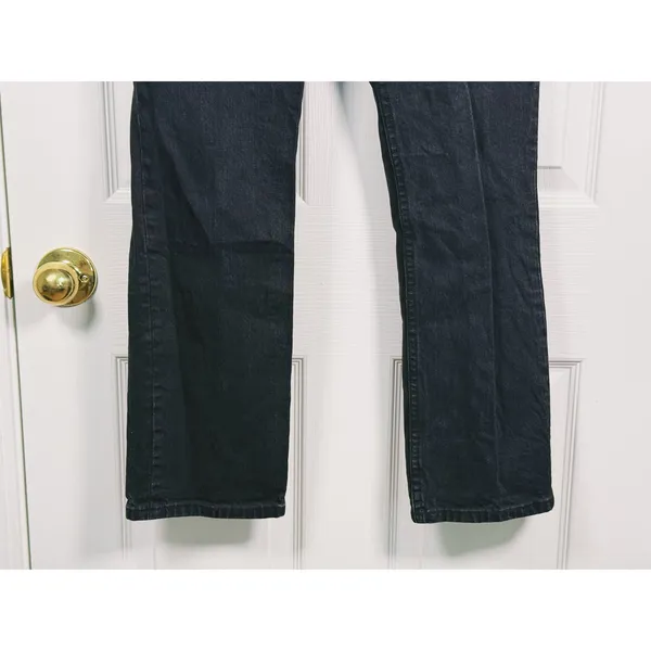 Abercrombie & Fitch Curve Love 90s Straight Ultra High Rise Jeans Size 26 Black - Image 7