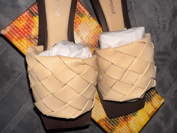 Jeffrey Campbell Costello-L natural brown slide sandal size 9 - Image 3