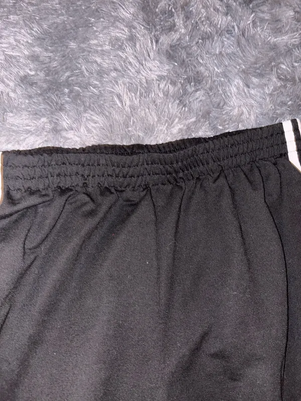 Wide Leg Sweatpants With White Stripes - Image 3
