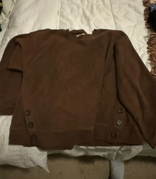 Madewell Sweatshirt With Buttons - Image 2