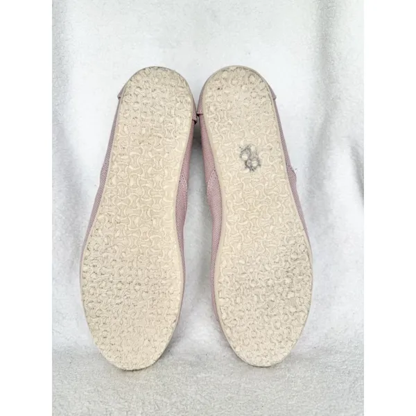 TOMS Woman’s Pink Canvas Slip On Flats Shoes Size 9.5 - Image 11