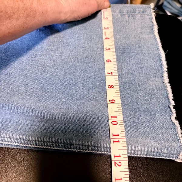 Mica Denim Wide Leg Crop Jeans Size‎ 32 Fits 12-14 Inseam 25" Stretch Pockets - Image 8