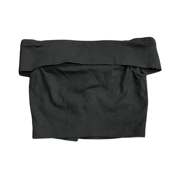 Free People Cooler in Capri Set Off the Shoulder Top Black Elastic Skirt Small - Image 7