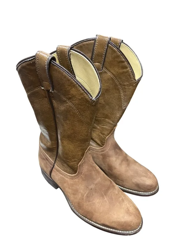 Laredo wms brown leather USA vintage mid calf western boots sz 7M SKU 10-276 - Image 13