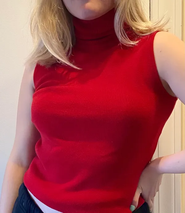 International Concepts Red Sweater Vest - Image 2